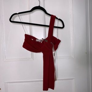 One Shoulder Crop top